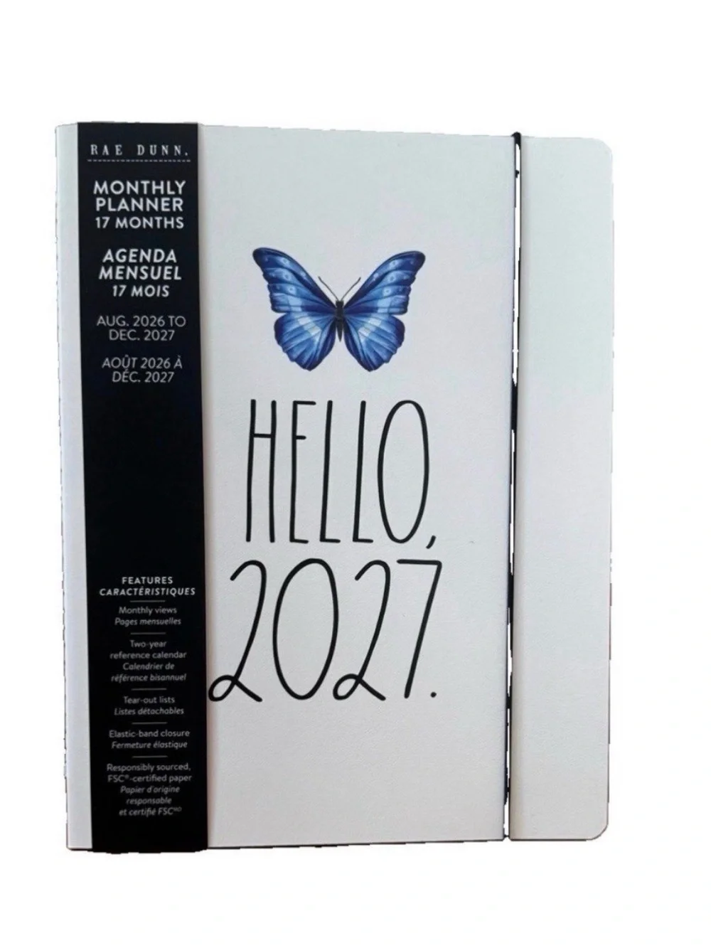 Rae Dunn 2027 Planner Calendar Aug 2026 - Dec 2027 Cover